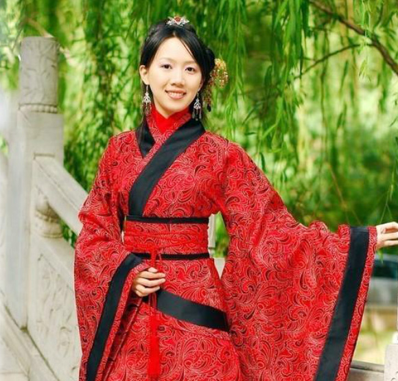 女式短曲裾漢服