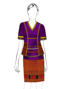 海南傳統(tǒng)黎族服飾女短裝方案設(shè)計(jì)