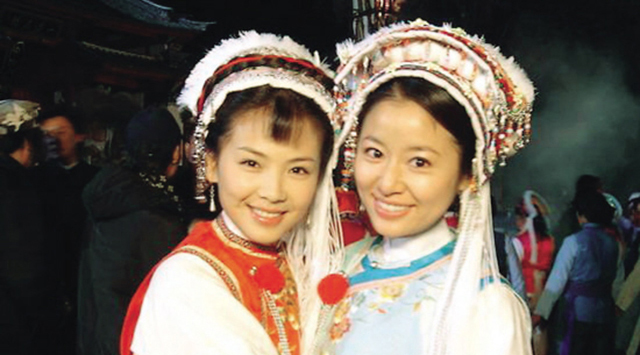 劉濤與林心如10年前身穿民族服飾拍攝影視劇美翻啦