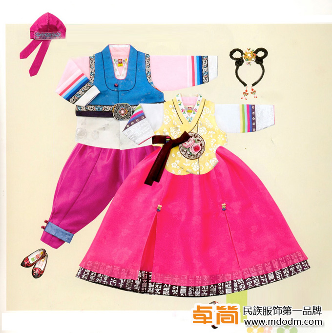 朝鮮族服飾,傳統(tǒng)民族服飾,卓簡